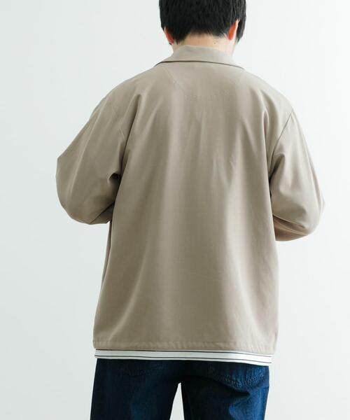 ITEMS URBANRESEARCH（アイテムズ アーバンリサーチ）の「『セットアップ対応』ウォッシャブル×クールタッチ TRコーチジャケット（ブルゾン・メンズ・ブラック/グレー/チェック/ベージュ・MEDIUM/LARGE）」の20枚目の写真