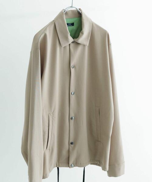 ITEMS URBANRESEARCH（アイテムズ アーバンリサーチ）の「『セットアップ対応』ウォッシャブル×クールタッチ TRコーチジャケット（ブルゾン・メンズ・ブラック/グレー/チェック/ベージュ・MEDIUM/LARGE）」の22枚目の写真