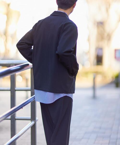 ITEMS URBANRESEARCH（アイテムズ アーバンリサーチ）の「『セットアップ対応』ウォッシャブル×クールタッチ TRコーチジャケット（ブルゾン・メンズ・ブラック/グレー/チェック/ベージュ・MEDIUM/LARGE）」の8枚目の写真