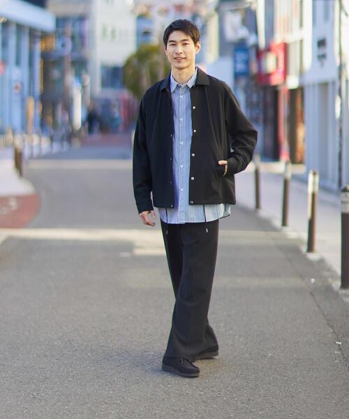 ITEMS URBANRESEARCH（アイテムズ アーバンリサーチ）の「『セットアップ対応』ウォッシャブル×クールタッチ TRコーチジャケット（ブルゾン・メンズ・ブラック/グレー/チェック/ベージュ・MEDIUM/LARGE）」の10枚目の写真