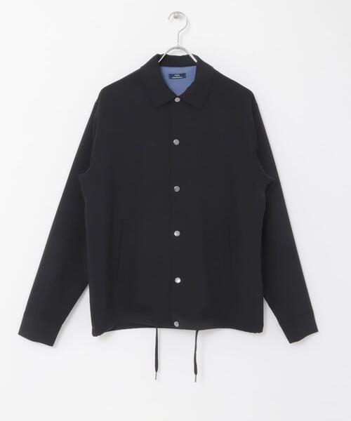 ITEMS URBANRESEARCH（アイテムズ アーバンリサーチ）の「『セットアップ対応』ウォッシャブル×クールタッチ TRコーチジャケット（ブルゾン・メンズ・ブラック/グレー/チェック/ベージュ・MEDIUM/LARGE）」の12枚目の写真