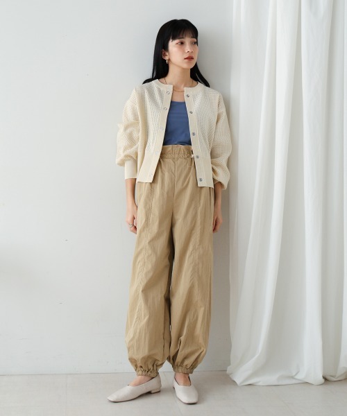 Bou Jeloud(ブージュルード)の「ハイデンクロスペグパンツ(その他パンツ・レディース・ネイビー/ベージュ・38)」の3枚目の写真