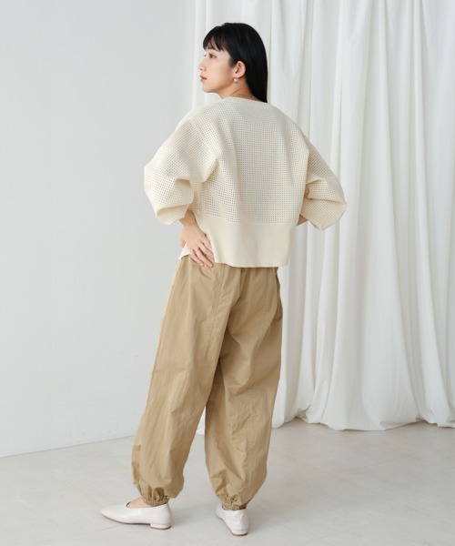 Bou Jeloud(ブージュルード)の「ハイデンクロスペグパンツ(その他パンツ・レディース・ネイビー/ベージュ・38)」の7枚目の写真