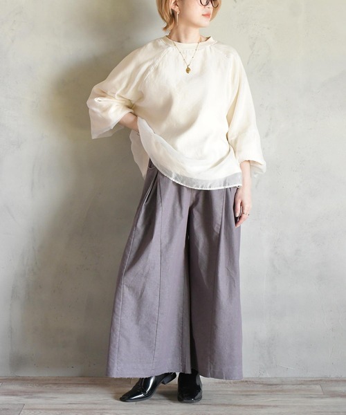 BITTOKO(ビットコ)の「ホワイトハギデニムパンツ(デニムパンツ・レディース・ホワイト/グレー・SMALL/MEDIUM)」の7枚目の写真