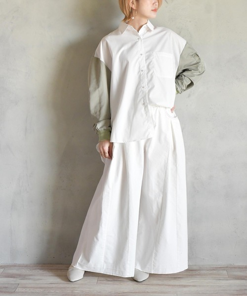 BITTOKO(ビットコ)の「ホワイトハギデニムパンツ(デニムパンツ・レディース・ホワイト/グレー・SMALL/MEDIUM)」の19枚目の写真