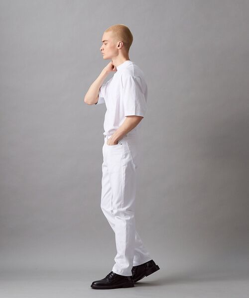 Calvin Klein（カルバン・クライン）の「プレミアムモノロゴTシャツ（Tシャツ/カットソー・メンズ・ホワイト・S/M/XL/L）」の5枚目の写真