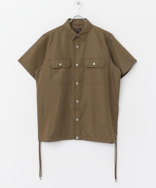 TAION(タイオン)の「TAION Military Half Sleeve Shirts(シャツ/ブラウス・メンズ・グリーン系その他/ホワイト系その他/ブラック/オリーブ/ライトブラウン・MEDIUM/LARGE)」の4枚目の写真
