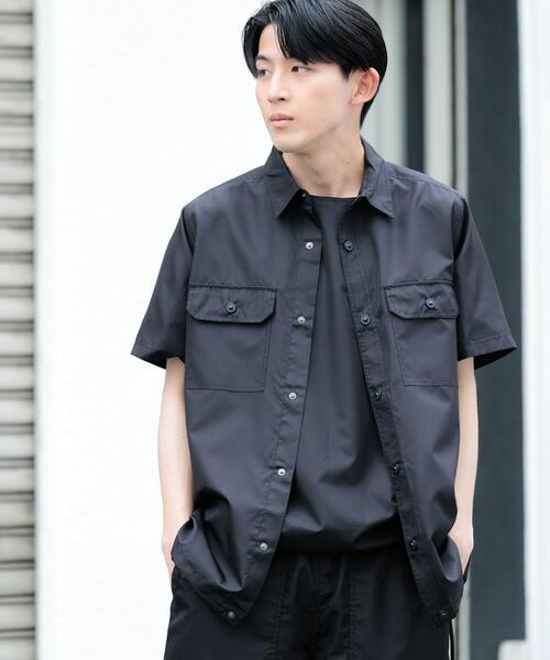 TAION(タイオン)の「TAION Military Half Sleeve Shirts(シャツ/ブラウス・メンズ・グリーン系その他/ホワイト系その他/ブラック/オリーブ/ライトブラウン・MEDIUM/LARGE)」の3枚目の写真