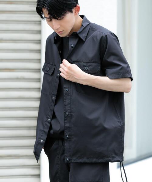 TAION(タイオン)の「TAION Military Half Sleeve Shirts(シャツ/ブラウス・メンズ・グリーン系その他/ホワイト系その他/ブラック/オリーブ/ライトブラウン・MEDIUM/LARGE)」の7枚目の写真