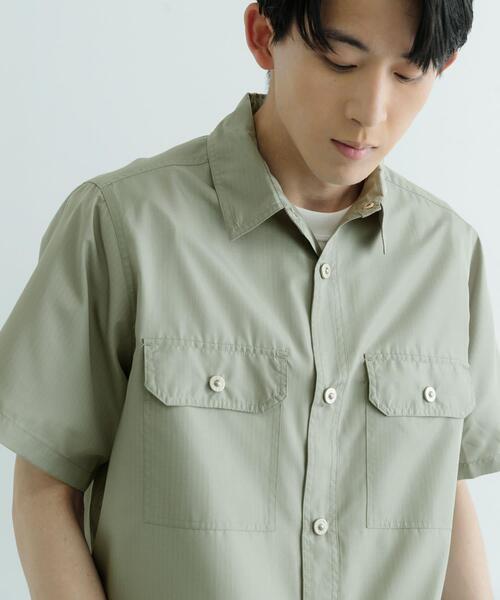 TAION(タイオン)の「TAION Military Half Sleeve Shirts(シャツ/ブラウス・メンズ・グリーン系その他/ホワイト系その他/ブラック/オリーブ/ライトブラウン・MEDIUM/LARGE)」の17枚目の写真