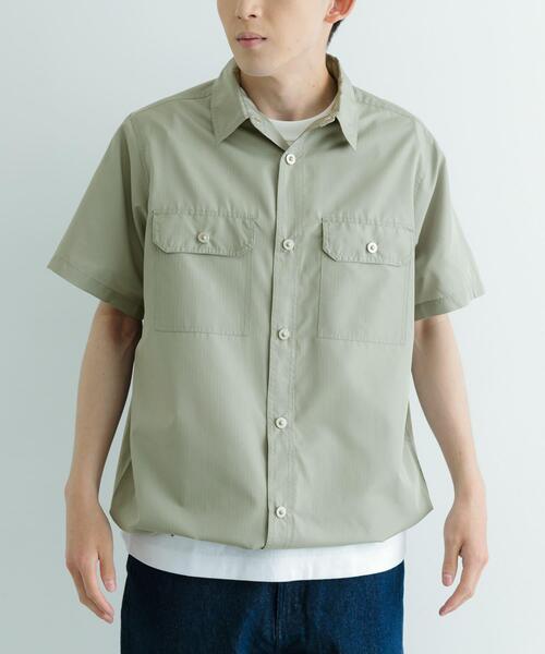 TAION(タイオン)の「TAION Military Half Sleeve Shirts(シャツ/ブラウス・メンズ・グリーン系その他/ホワイト系その他/ブラック/オリーブ/ライトブラウン・MEDIUM/LARGE)」の18枚目の写真