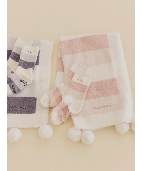 gelato pique（ジェラートピケ）の「【KIDS】スムーズィー3ボーダー