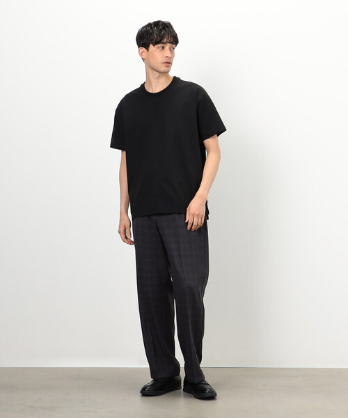 COMME CA COMMUNE(コムサコミューン)の「チェック柄 ワンタック ワイドパンツ(スラックス・メンズ・チャコール・LARGE/MEDIUM/SMALL)」の4枚目の写真