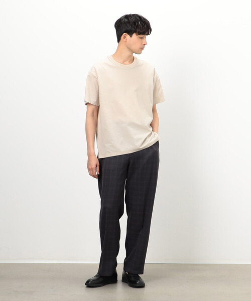 COMME CA COMMUNE(コムサコミューン)の「チェック柄 ワンタック ワイドパンツ(スラックス・メンズ・チャコール・LARGE/MEDIUM/SMALL)」の5枚目の写真