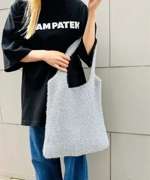 編みバッグ セール】【Anthe】ラメ風カギ編みトート / ANT-0016（トートバッグ