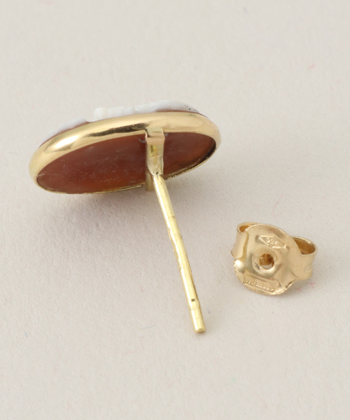 VERMEIL par iena（ヴェルメイユパーイエナ）の「【ANTONINO DE SIMONE】Pair Cameo ピアス（ピアス（両耳用）・レディース・ゴールド・FREE）」の3枚目の写真