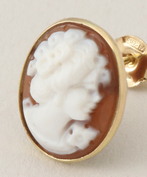 VERMEIL par iena（ヴェルメイユパーイエナ）の「【ANTONINO DE SIMONE】Pair Cameo ピアス（ピアス（両耳用）・レディース・ゴールド・FREE）」の6枚目の写真