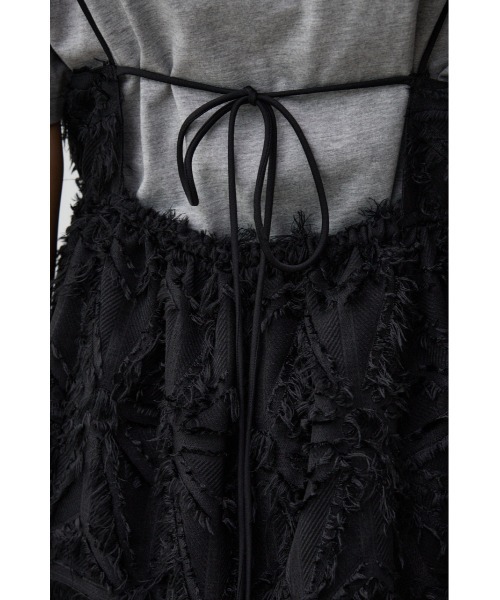 AZUL by moussy（アズールバイマウジー）の「ジャガードペプラムキャミソール（キャミソール・レディース・アイボリー/ブラック・FREE）」の21枚目の写真