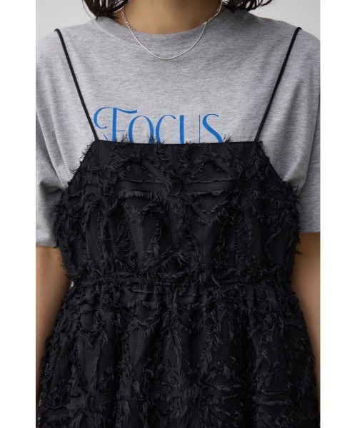 AZUL by moussy（アズールバイマウジー）の「ジャガードペプラムキャミソール（キャミソール・レディース・アイボリー/ブラック・FREE）」の22枚目の写真