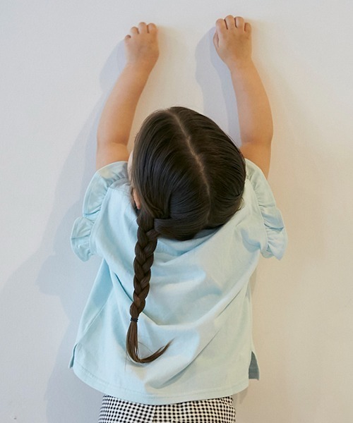 petit main(プティマイン)の「【プティプラ】GIRLS半袖Tシャツ(Tシャツ/カットソー・キッズ・イエロー/エメラルド/ブルー/マルチ/オレンジ/ライトグリーン/ピンク/ラベンダー/ネイビー/オフホワイト・110cm/100cm/90cm/80cm/130cm/120cm)」の14枚目の写真