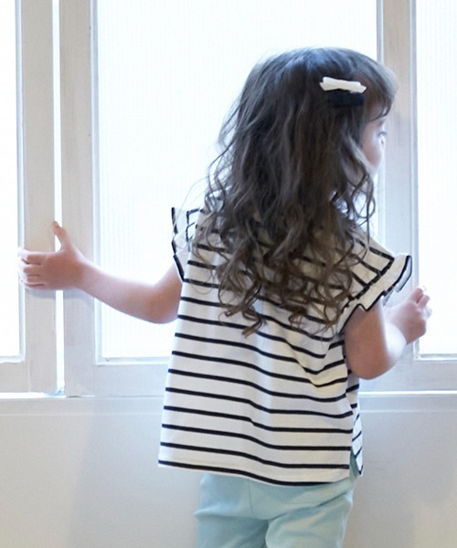 petit main(プティマイン)の「【プティプラ】GIRLS半袖Tシャツ(Tシャツ/カットソー・キッズ・イエロー/エメラルド/ブルー/マルチ/オレンジ/ライトグリーン/ピンク/ラベンダー/ネイビー/オフホワイト・110cm/100cm/90cm/80cm/130cm/120cm)」の18枚目の写真