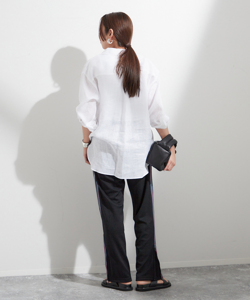 journal standard L'essage(ジャーナルスタンダードレサージュ)の「【GDSS /ジー・ディー・エス・エス】TRACK ZIP PANTS:パンツ(その他パンツ・レディース・ブラック/ブラウン・MEDIUM)」の22枚目の写真