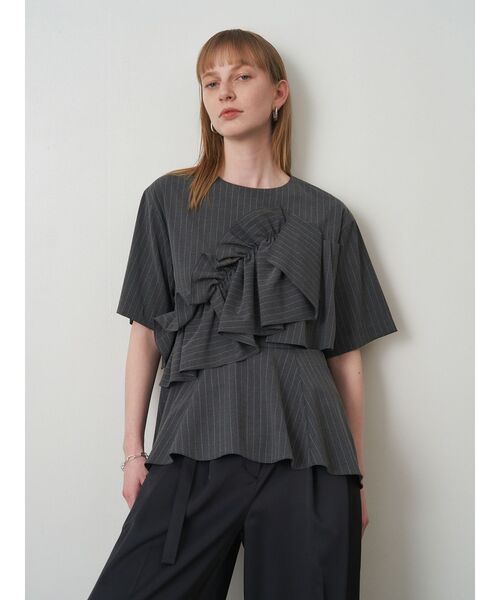 ELENDEEK（エレンディーク）の「フリルペプラムブラウス（シャツ/ブラウス・レディース・オフホワイト/グレー/ブラック・FREE）」の17枚目の写真