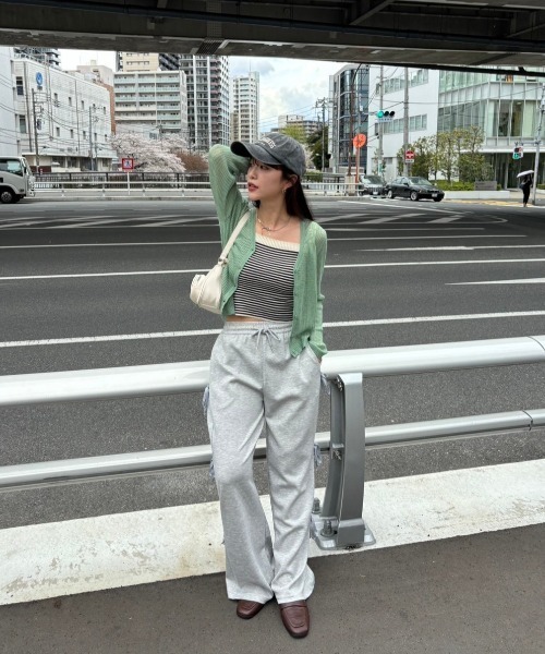 Birthday room（バースデイルーム）の「サイドリボンスウェットパンツ / side ribbon sweat pants（スウェットパンツ・レディース・グレー/ブラック・FREE）」の12枚目の写真