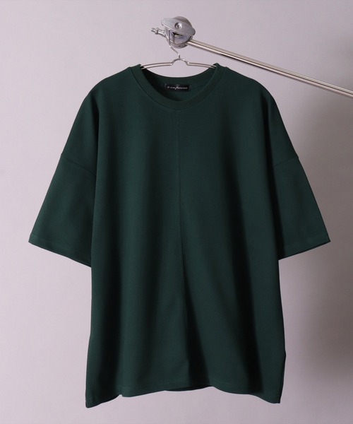 BAYBLO（ベイブロ）の「(BB)【ユニセックス】センターステッチ オーバーサイズ Tシャツ（Tシャツ/カットソー・メンズ・ダークグリーン/スミクロ/オフホワイト/ネイビー/オレンジ・FREE）」の19枚目の写真