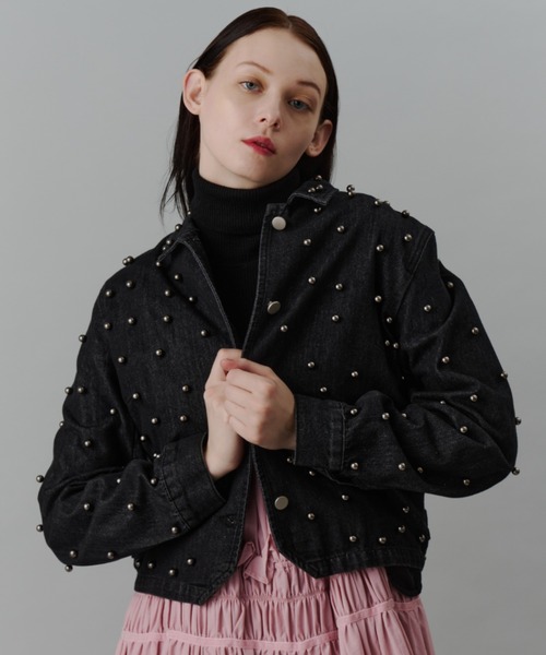 perna パールデニムブルゾン セール】パールデニムブルゾン（デニムジャケット）｜PERNA（ペルナ