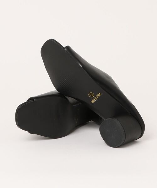 DONOBAN（ドノバン）の「オープントゥミュールサンダル（サンダル・レディース・ブラック/ホワイト・M/S/L）」の4枚目の写真