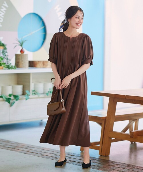 【撥水】スカラップニットフラットパンプス（パンプス）｜Tiaclasse（ティアクラッセ）