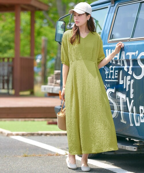 【撥水】スカラップニットフラットパンプス（パンプス）｜Tiaclasse（ティアクラッセ）