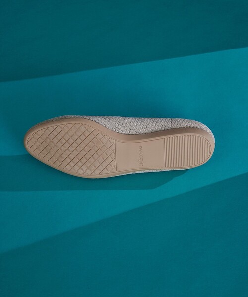 【撥水】スカラップニットフラットパンプス（パンプス）｜Tiaclasse（ティアクラッセ）