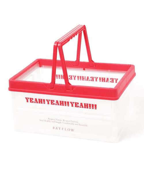 BAYFLOW（ベイフロー）の「[スタッキング可能]BF TYPOオリコン（収納グッズ・レディース・グリーン/ピンク・0）」の11枚目の写真