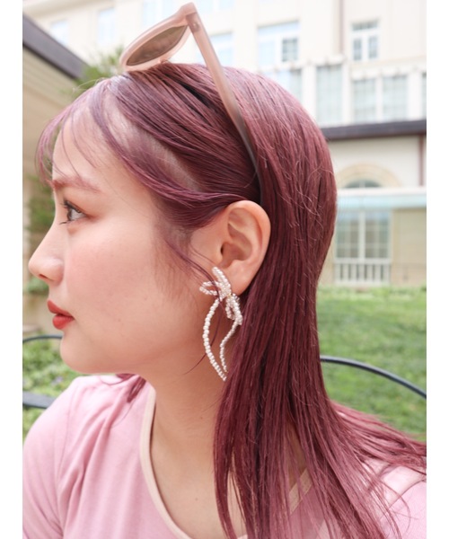 JUMELLE（ジュメロ）の「pearl butterfly pierce（ピアス（両耳用）・レディース・ホワイト・FREE）」の2枚目の写真