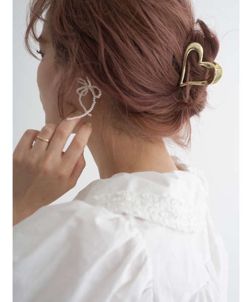 JUMELLE（ジュメロ）の「pearl butterfly pierce（ピアス（両耳用）・レディース・ホワイト・FREE）」の5枚目の写真