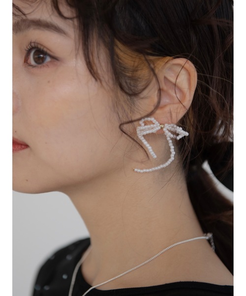 JUMELLE（ジュメロ）の「pearl butterfly pierce（ピアス（両耳用）・レディース・ホワイト・FREE）」の22枚目の写真