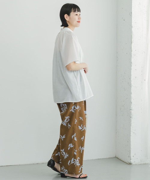 ITEMS URBANRESEARCH（アイテムズ アーバンリサーチ）の「『UR GREEN』ハイネックブラウス（シャツ/ブラウス・レディース・ミント/ホワイト/ブラック・FREE）」の10枚目の写真