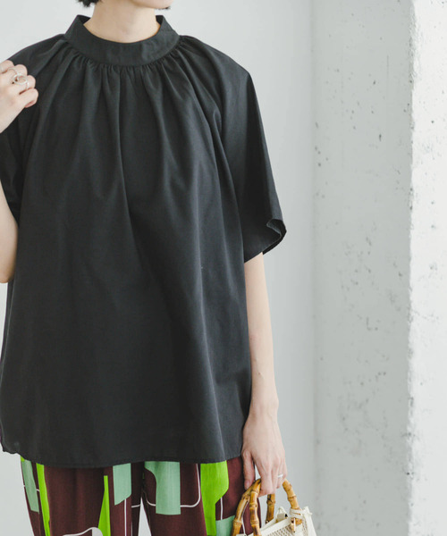 ITEMS URBANRESEARCH（アイテムズ アーバンリサーチ）の「『UR GREEN』ハイネックブラウス（シャツ/ブラウス・レディース・ミント/ホワイト/ブラック・FREE）」の18枚目の写真