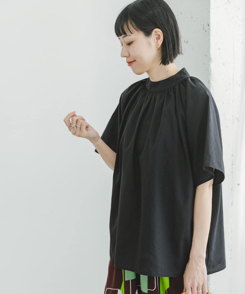 ITEMS URBANRESEARCH（アイテムズ アーバンリサーチ）の「『UR GREEN』ハイネックブラウス（シャツ/ブラウス・レディース・ミント/ホワイト/ブラック・FREE）」の20枚目の写真