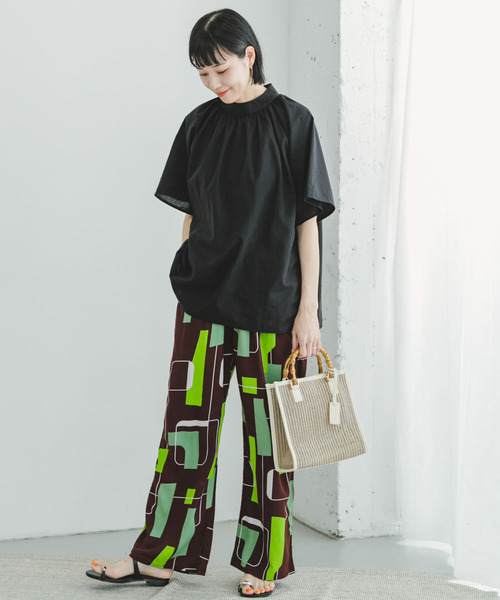 ITEMS URBANRESEARCH（アイテムズ アーバンリサーチ）の「『UR GREEN』ハイネックブラウス（シャツ/ブラウス・レディース・ミント/ホワイト/ブラック・FREE）」の21枚目の写真