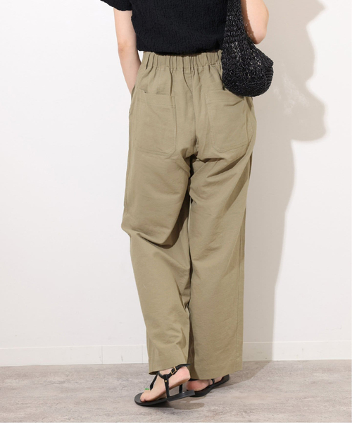 JOURNAL STANDARD relume（ジャーナルスタンダード　レリューム）の「《追加》コットンリネンツイルベイカーパンツ（その他パンツ・レディース・オリーブ/ネイビー・36/38）」の13枚目の写真