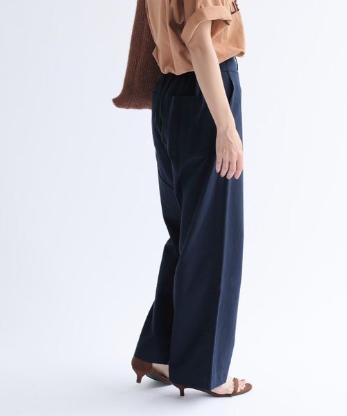 JOURNAL STANDARD relume（ジャーナルスタンダード　レリューム）の「《追加》コットンリネンツイルベイカーパンツ（その他パンツ・レディース・オリーブ/ネイビー・36/38）」の17枚目の写真