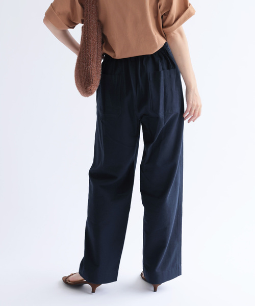 JOURNAL STANDARD relume（ジャーナルスタンダード　レリューム）の「《追加》コットンリネンツイルベイカーパンツ（その他パンツ・レディース・オリーブ/ネイビー・36/38）」の18枚目の写真