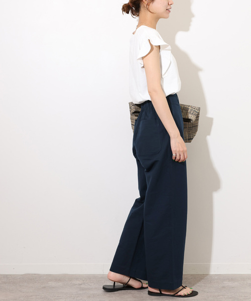 JOURNAL STANDARD relume（ジャーナルスタンダード　レリューム）の「《追加》コットンリネンツイルベイカーパンツ（その他パンツ・レディース・オリーブ/ネイビー・36/38）」の21枚目の写真