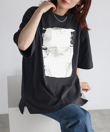 箔プリントビッグシルエットTシャツ