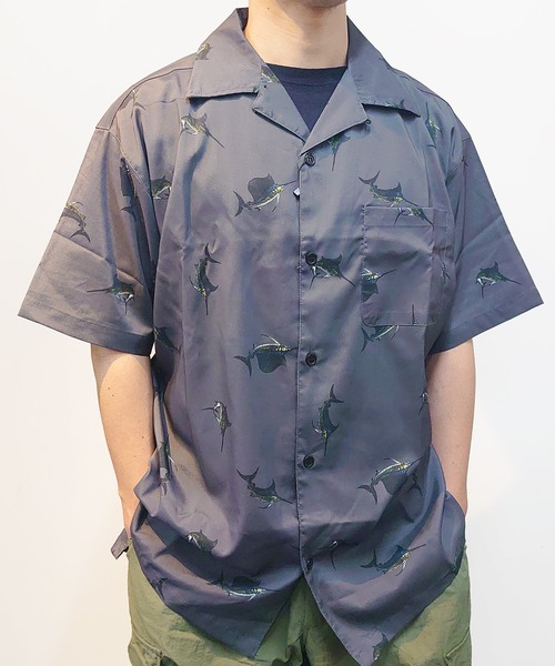 CORISCO（コリスコ）の「総柄半袖オープンシャツ(M1)（シャツ/ブラウス・メンズ・その他4/その他1/その他2/その他3・MEDIUM/LARGE/X-LARGE）」の2枚目の写真