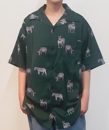 CORISCO | 総柄半袖オープンシャツ(M1)(シャツ/ブラウス)