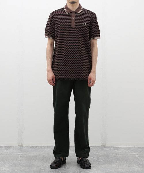 セール】FRED PERRY (フレッド ペリー) ABSTRACT GRAPHIC POLO SHIRT